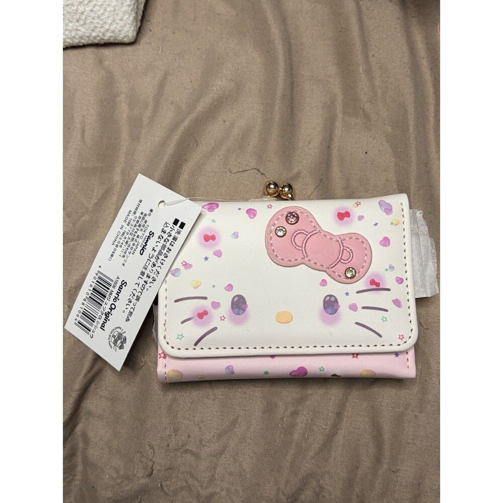 New Sanrio Hello kitty Face-shaped Folding Hello Kitty wallet #929